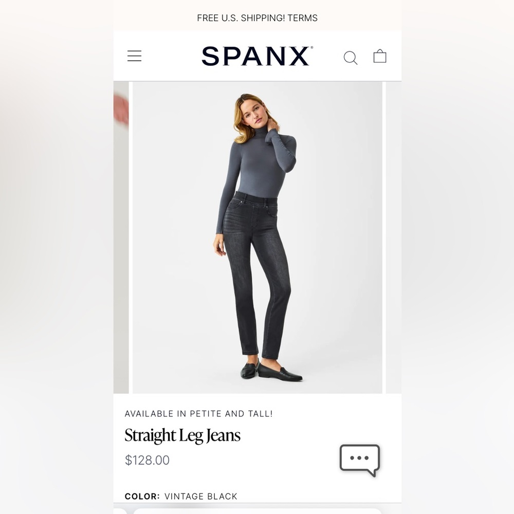 Spanx Straight Leg Jeans